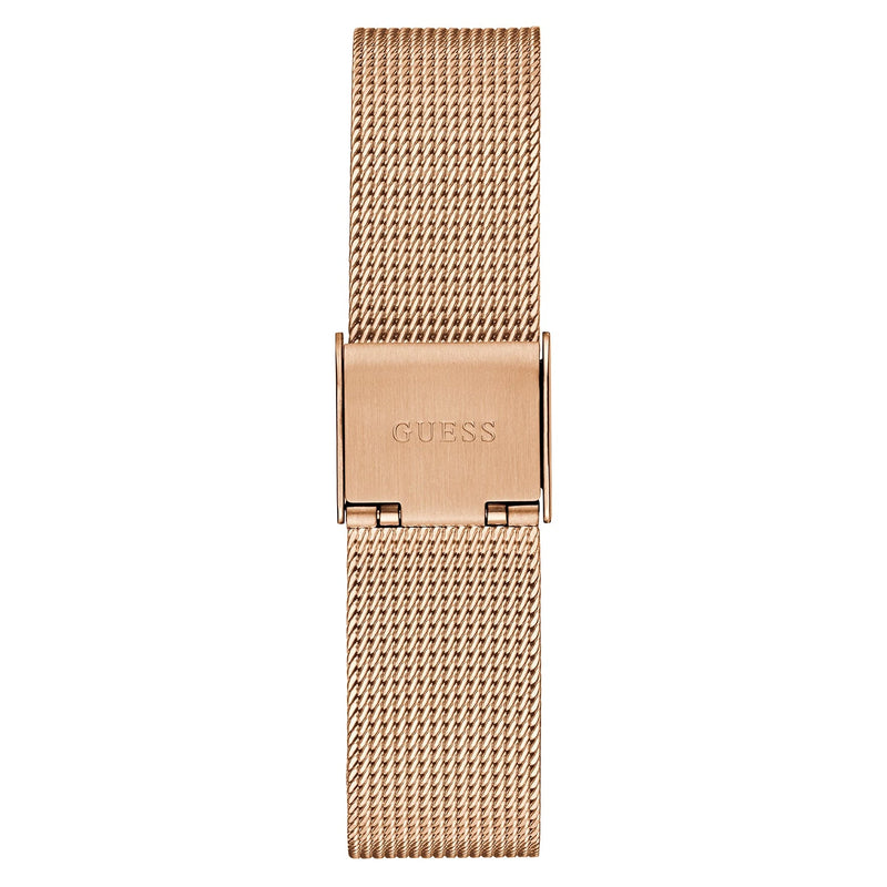 Guess Fame Diamonds Rose Gold Dial Rose Gold Mesh Bracelet Watch for Women - GW0508L3 Buy Now By Guess