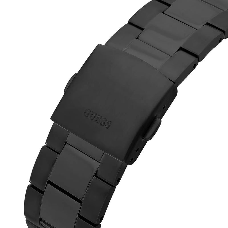 Guess Edge Chronograph Black Dial Black Steel Strap Watch For Men - GW0539G3 Buy Now By Guess