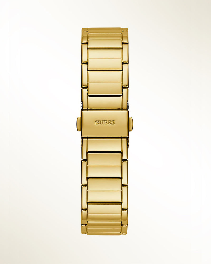 Guess Fusion Chronograph Gold Dial Gold Steel Strap Watch for Women - GW0552L2 Buy Now By Guess