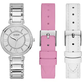 Guess Montage Quartz Silver Dial Silver Steel Strap Watch For Women - GW0588L2 Buy Now By Guess