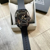 Guess Legend Analog Black Dial Black Rubber Strap Watch For Men - GW0648G1 Buy Now By Guess