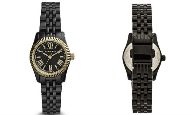 Michael Kors Lexington Quartz Black Dial Black Steel Strap Watch for Women - MK3299 Buy Now By Michael Kors