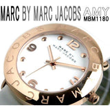 Marc Jacobs Amy White Dial White Leather Strap Watch for Women - MBM1180 Buy Now By Marc Jacobs