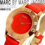 Marc Jacobs Blade Red Dial Red Leather Strap Watch for Women - MBM1210 Buy Now By Marc Jacobs