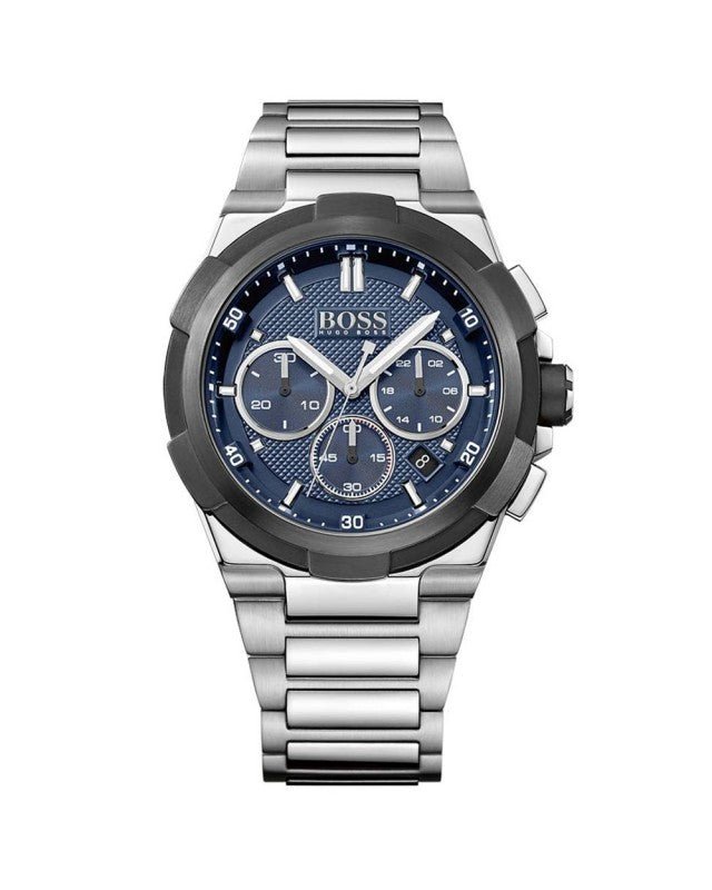 Hugo Boss Supernova Chronograph Blue Dial Silver Steel Strap Watch for Men - 1513360 Buy Now By Hugo Boss