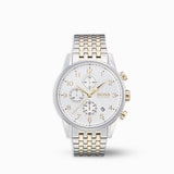 Hugo Boss Navigator White Dial Two Tone Steel Strap Watch for Men - 1513499 Buy Now By Hugo Boss