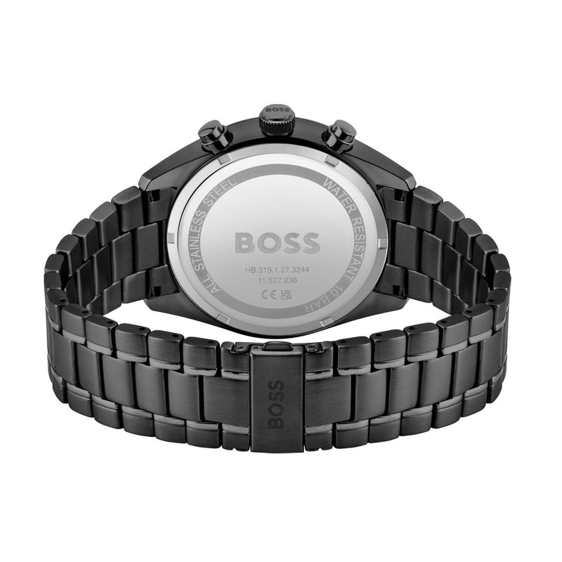 Hugo Boss Champion Black Dial Black Steel Strap Watch for Men - 1513960 Buy Now By Hugo Boss