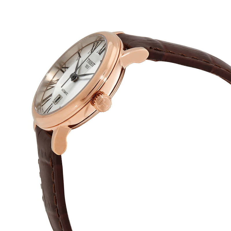 Tissot T Classic Carson White Dial Brown Leather Strap Watch For Women - T085.207.36.013.00 Buy Now By Tissot