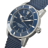 Shop Breitling Superocean Heritage II B20 44mm Blue Dial Blue Rubber Strap Mens Watch - AB2030161C1S1 in USA