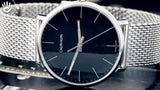 Calvin Klein High Noon Black Dial Silver Mesh Bracelet Watch for Men - K8M21121 Buy Now By Calvin Klein