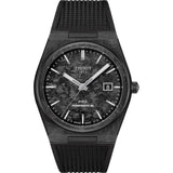Shop Tissot PRX Powermatic 80 Carbon Black Dial Black Rubber Strap Watch for Men - T137.907.97.201.00 in USA