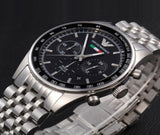 Emporio Armani Sportivo Chronograph Black Dial Silver Steel Strap Watch For Men - AR5984 Buy Now By Emporio Armani