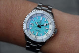Breitling Superocean Automatic 36 Turquoise Dial Silver Steel Strap Watch for Men - A17377211C1A1 Buy Now By Breitling