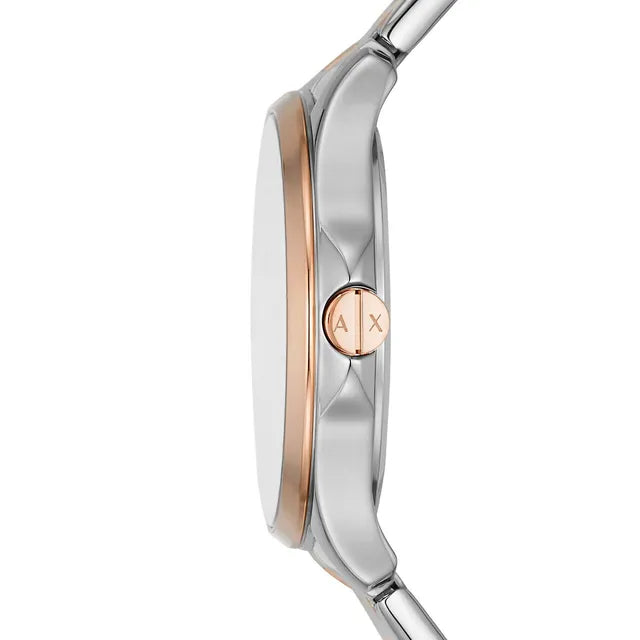 Fossil Townsman Automatic Skeleton White Dial Two Tone Steel Strap Watch for Men - ME3075 Buy Now By Fossil