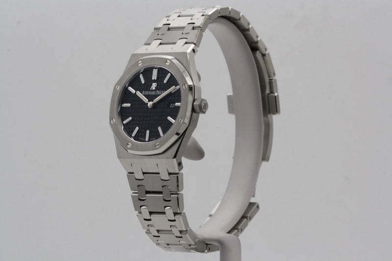 Audemars Piguet Royal Oak Quartz Black Dial Silver Steel Strap Watch for Women - 67650ST.OO.1261ST.01
