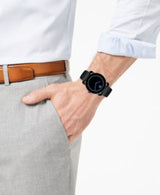 Movado Bold Black Dial Black Leather Strap Watch For Men - 3600306 Buy Now By Movado