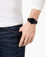 Movado Bold Black Dial Black Leather Strap Watch For Men - 3600306 Buy Now By Movado