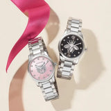 Shop Gucci G Timeless Quartz Diamonds Black Dial Silver Steel Strap Watch For Women - YA1265024 in USA