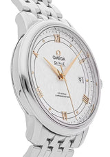 Shop Omega De Ville Prestige Co Axial Silver Dial Silver Steel Strap Watch for Men - 424.10.40.20.02.004 in USA