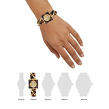Shop Michael Kors Chain Lock Analog Silver Dial Two Tone Steel Strap Watch for Women - MK4808 in USA