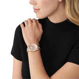 Michael Kors Tibby Chronograph White Dial Rose Gold Steel Strap Watch For Men - MK7293 Buy Now By Michael Kors