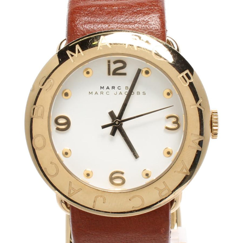 Marc Jacobs Amy White Dial Brown Leather Strap Watch for Women - MBM8574 Buy Now By Marc Jacobs