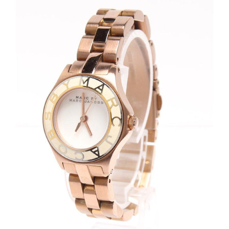 Marc Jacobs Blade White Dial Rose Gold Steel Strap Watch for Women - MBM3076 Buy Now By Marc Jacobs
