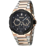 Hugo Boss Supernova Black Dial Two Tone Steel Strap Watch for Men - 1513358 Buy Now By Hugo Boss