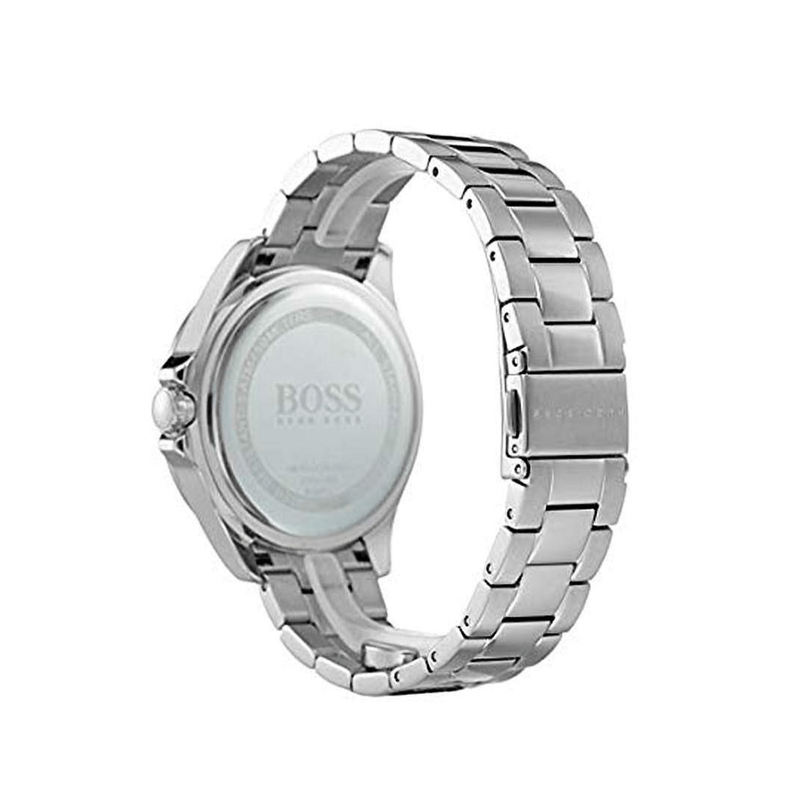 Shop Hugo Boss Premiere Silver Dial Silver Steel Strap Watch for Women - 1502442 in USA