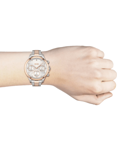 Hugo Boss Hera White Dial Two Tone Steel Strap Watch for Women - 1502564 Buy Now By Hugo Boss