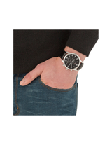 Hugo Boss Aeroliner Chronograph Quartz Black Dial Black Leather Strap Watch For Men - HB1512448 Buy Now By Hugo Boss
