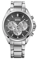 Hugo Boss Driver Black Dial Silver Steel Strap Watch for Men - 1512883 Buy Now By Hugo Boss