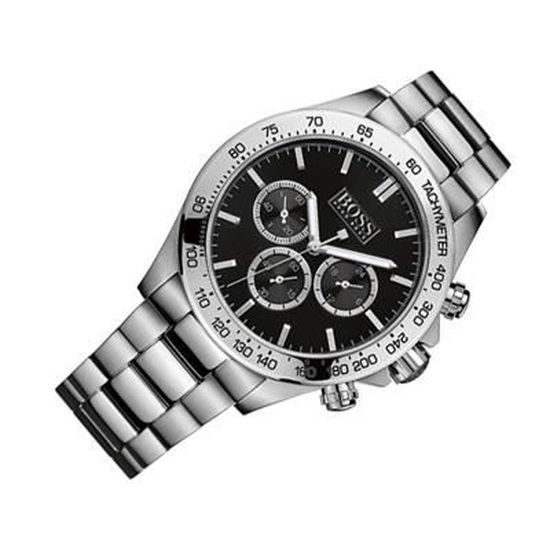 Hugo Boss Ikon Black Dial Silver Steel Strap Watch for Men - 1512965 Buy Now By Hugo Boss