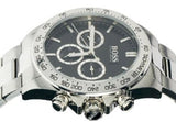 Hugo Boss Ikon Chronograph Black Dial Silver Steel Strap Watch for Men - 1512965