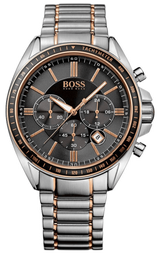Hugo Boss Driver Sport Grey Dial Grey Steel Strap Watch for Men - 1513094 Buy Now By Hugo Boss