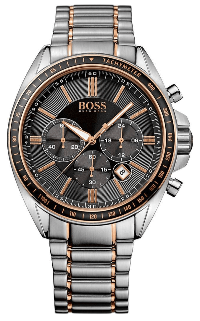 Hugo Boss Driver Sport Grey Dial Grey Steel Strap Watch for Men - 1513094 Buy Now By Hugo Boss