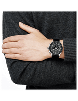 Hugo Boss Ikon Grey Dial Black Leather Strap Watch for Men - 1513177 Buy Now By Hugo Boss