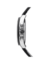 Hugo Boss Ikon Grey Dial Black Leather Strap Watch for Men - 1513177 Buy Now By Hugo Boss