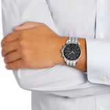 Hugo Boss Jet Black Dial Silver Steel Strap Watch for Men - 1513383 Buy Now By Hugo Boss