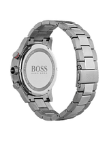 Shop Hugo Boss Rafale Chronograph Black Dial Silver Steel Strap Watch for Men - 1513509 in USA