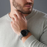 Hugo Boss Talent Black Ceramic Dial Black Steel Strap Watch for Men - 1513581 Buy Now By Hugo Boss