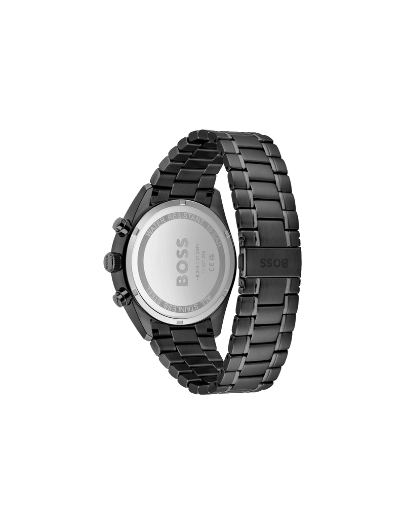 Hugo Boss Champion Black Dial Black Steel Strap Watch for Men - 1513960 Buy Now By Hugo Boss