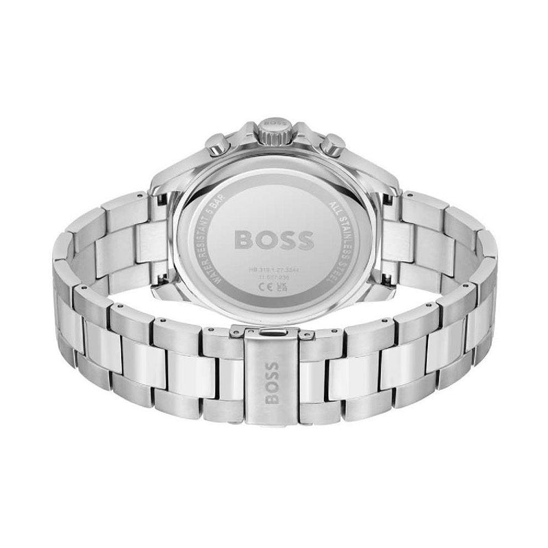 Shop Hugo Boss Champion Black Dial Silver Steel Strap Watch for Men - 1513871 in USA