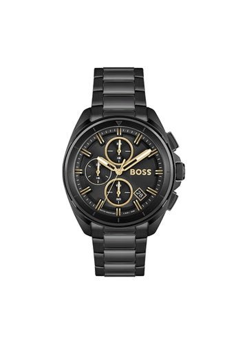 Hugo Boss Volane Black Dial Black Steel Strap Watch for Men - 1513950 Buy Now By Hugo Boss