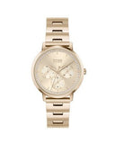Hugo Boss Prima Gold Dial Gold Steel Strap Watch for Women - 1502571
