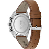 Hugo Boss Grandmaster Grey Dial Brown Leather Strap Watch for Men - 1513882 Buy Now By Hugo Boss