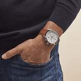 Hugo Boss Champion White Dial Brown Leather Strap Watch for Men - 1513879 Buy Now By Hugo Boss