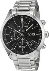 Hugo Boss Grand Prix Black Dial Silver Steel Strap Watch for Men - 1513477 Buy Now By Hugo Boss