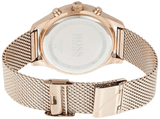 Hugo Boss Companion Chronograph Black Dial Rose Gold Steel Strap Watch For Men - 1513548 Buy Now By Hugo Boss