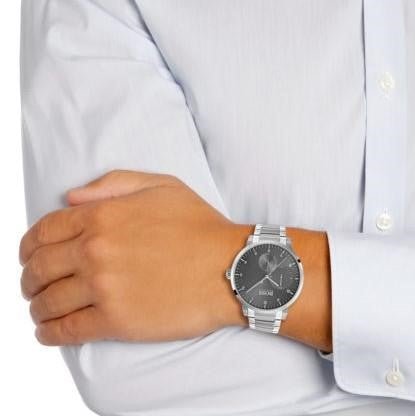Hugo Boss Oxygen Grey Dial Silver Steel Strap Watch for Men - 1513596 Buy Now By Hugo Boss